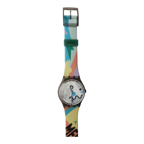 Vintage new old stock Swatch Watch 1990 "Cosmesis" GM103 Designed by Mendini - Picture 4 of 6